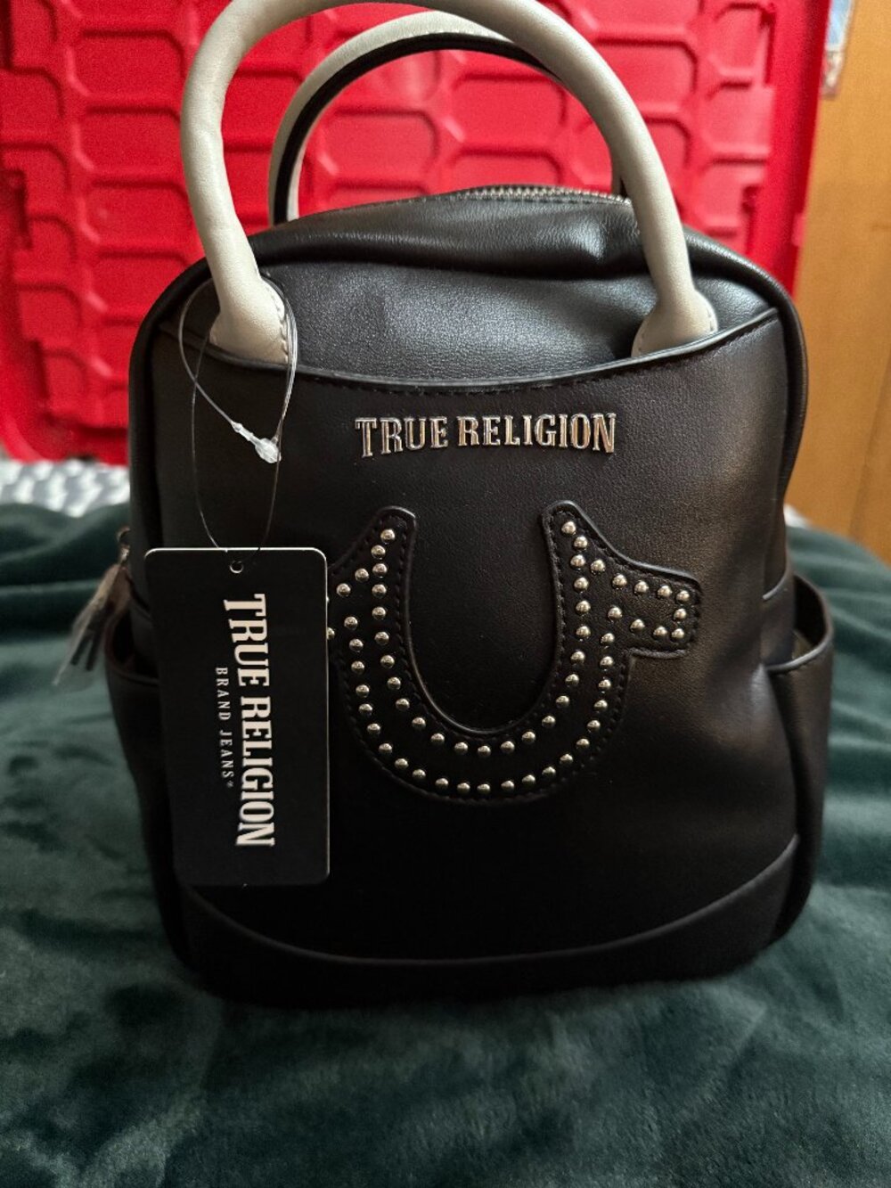 True Religion Black Studded Mini Backpack – Brand New w/ Tags